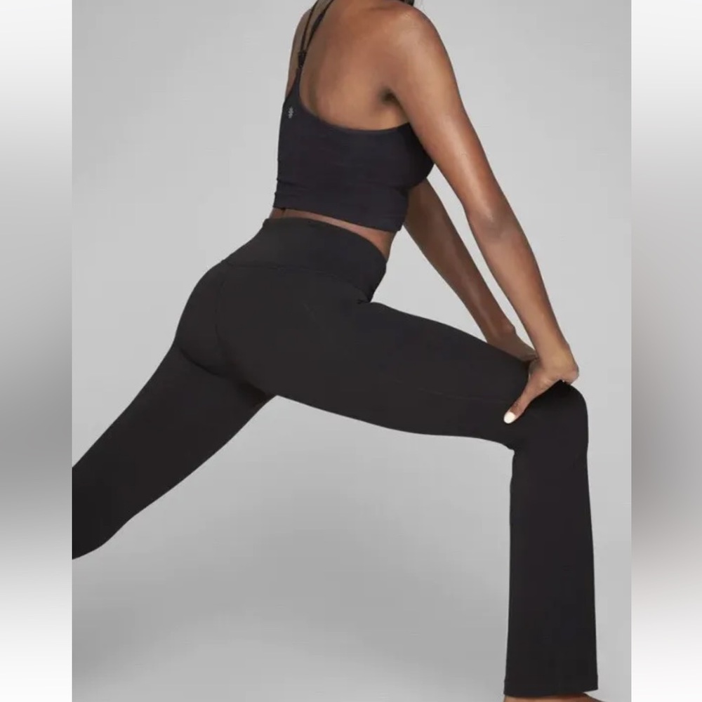 Athleta Powervita Straight Leg Yoga Athletic Pants Blue #869035 Small